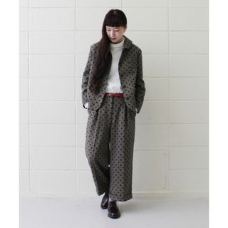 ドットアンドストライプスチャイルドウーマン(Dot&Stripes CHILDWOMAN)のCHILD WOMAN ツイードフロッキー　ドットプリントパンツ (カジュアルパンツ)