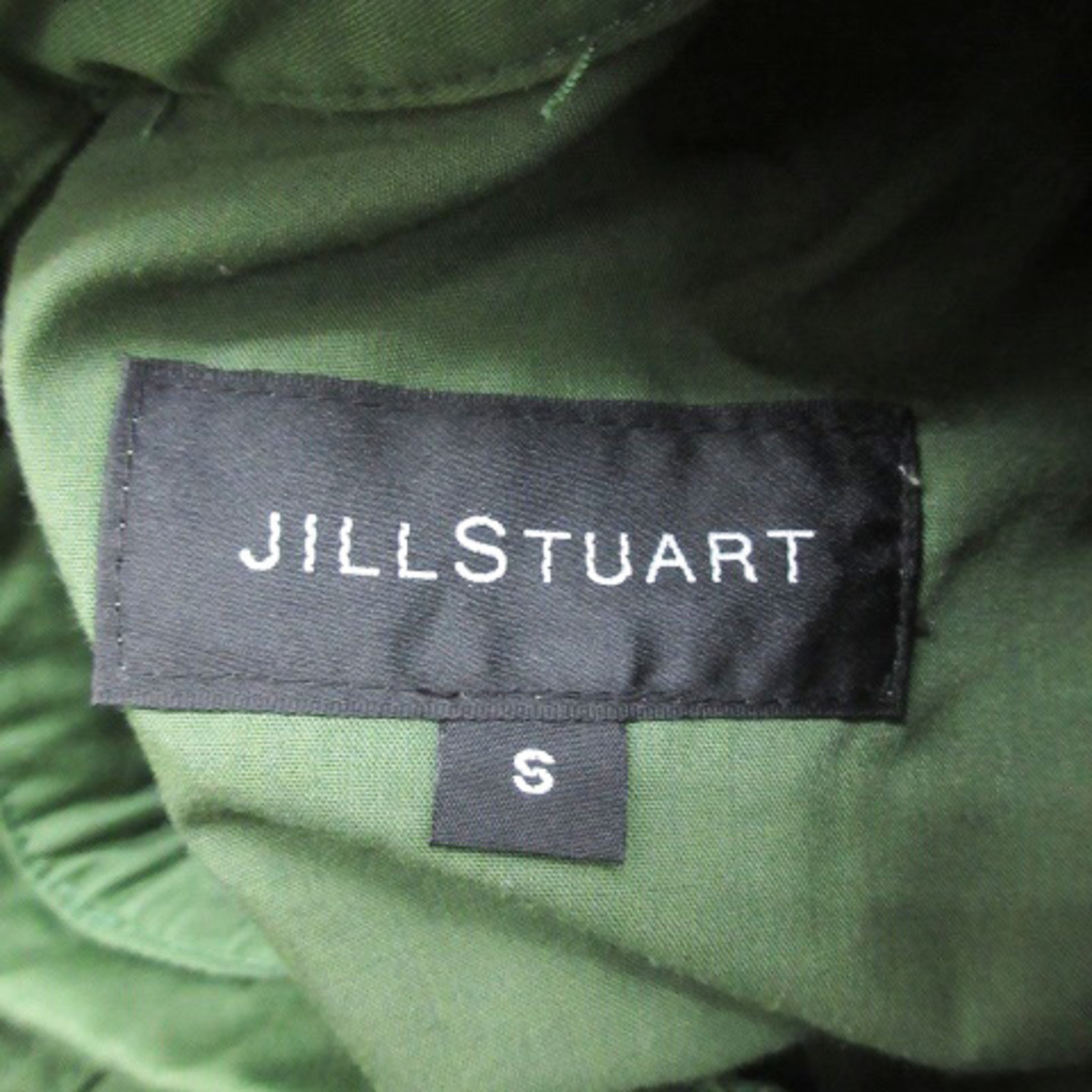 JILLSTUART(ジルスチュアート)のジルスチュアート ミリタリージャケット ミドル丈 ステンカラー 薄手 S カーキ レディースのジャケット/アウター(ブルゾン)の商品写真