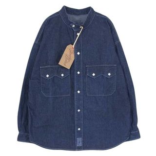 テンダーロイン(TENDERLOIN)のTENDERLOIN テンダーロイン T-DENIM HB SHT SNAP BUTTON デニム シャツ ヘリンボーン スナップ ボタン 長袖 シャツ インディゴブルー系 S【中古】(シャツ)