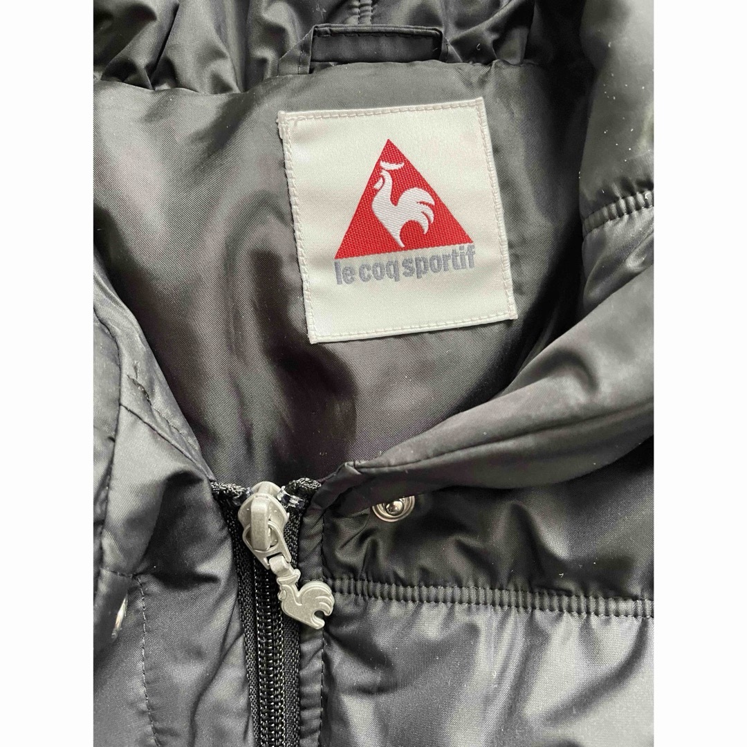 le coq sportif(ルコックスポルティフ)のルコック　ダウンジャケット　ダウンコート　ブラック　M 美品 レディースのジャケット/アウター(ダウンジャケット)の商品写真