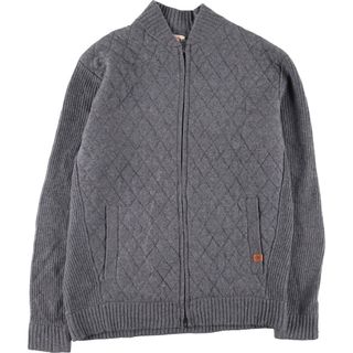 ブルックスブラザース(Brooks Brothers)の古着 ブルックスブラザーズ Brooks Brothers RED FLEECE 切替 ウールニットフルジップセーター メンズL /eaa407090(ニット/セーター)