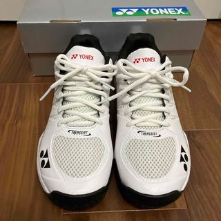 ヨネックス(YONEX)の未使用 撥水スプレー済 YONEX テニスシューズ 24.0ワイド オムニクレー(シューズ)