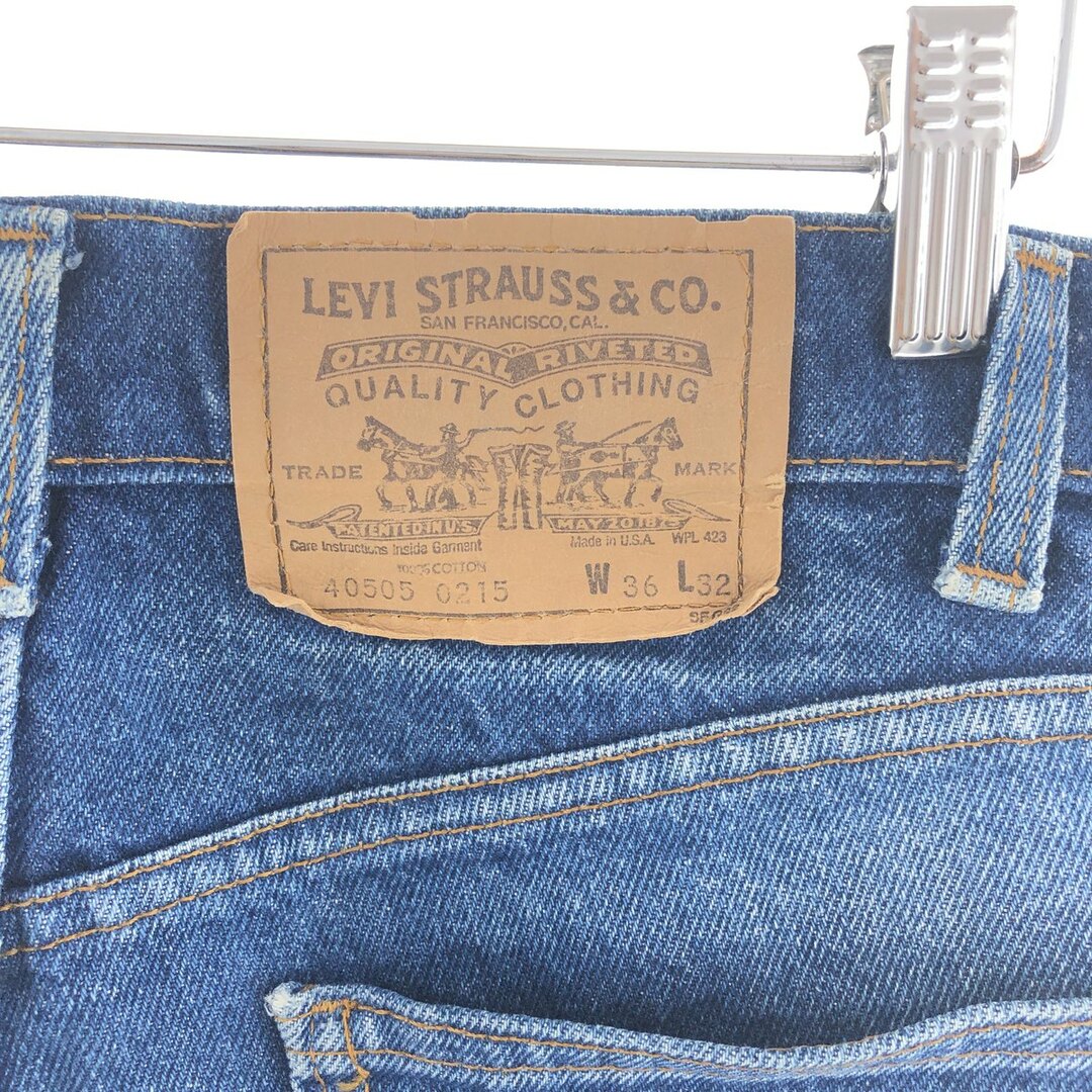 Levi's(リーバイス)の古着 90年代 リーバイス Levi's 40505-0215 テーパードデニムパンツ USA製 メンズw36 ヴィンテージ /taa003182 メンズのパンツ(デニム/ジーンズ)の商品写真