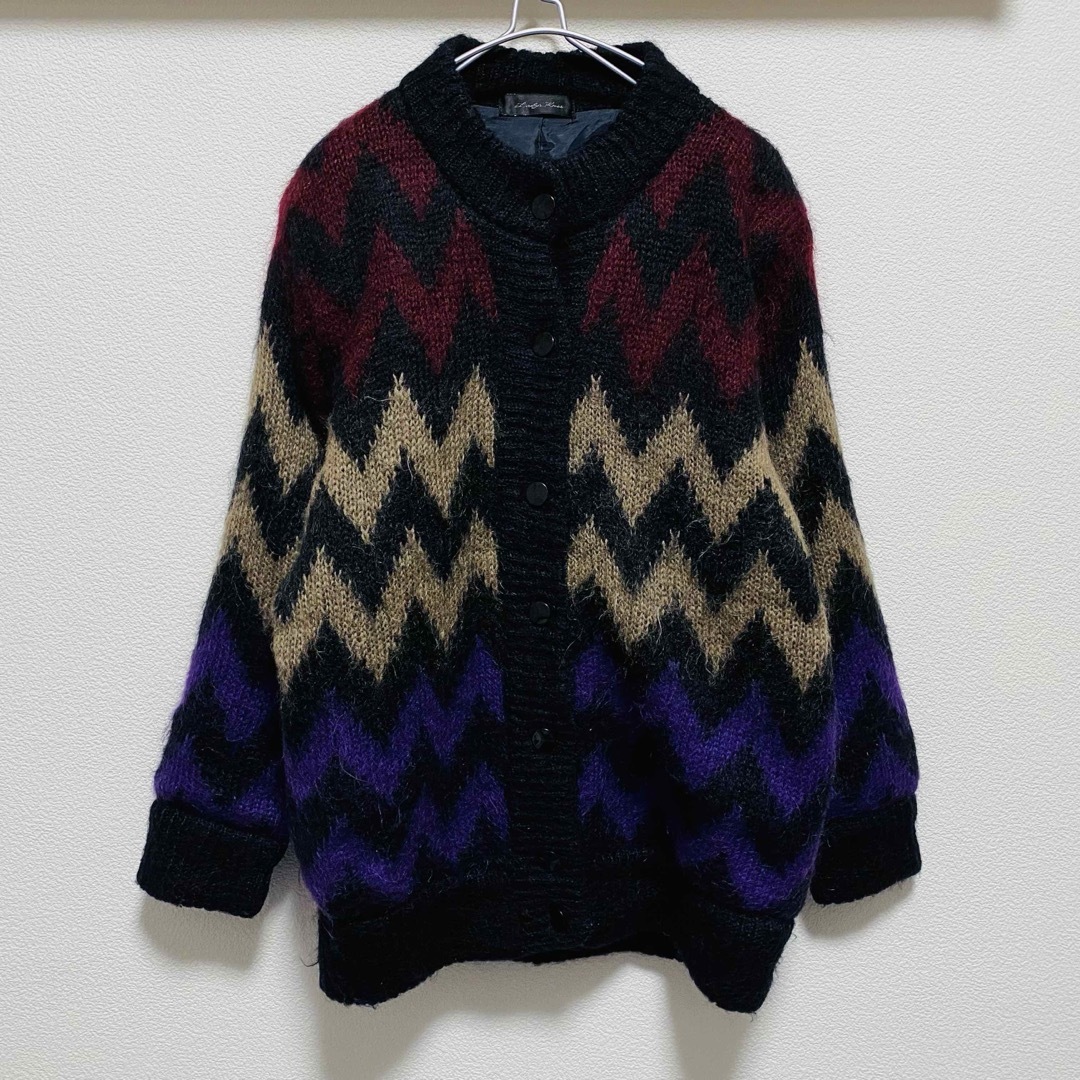 ART VINTAGE - 一点物 90年代ビンテージ ジグザグ モヘアライク
