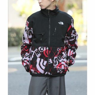 ザノースフェイス(THE NORTH FACE)の新品 ノースフェイス フリース デナリ US限定 紫 黒 総柄 181024 L(ブルゾン)