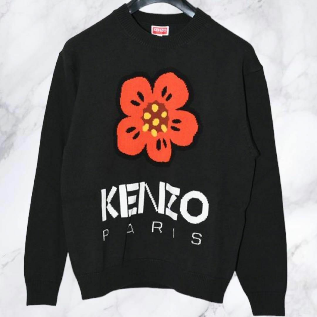 【新品】KENZO Boke Flower ロゴニットセーター メンズ Sトップス