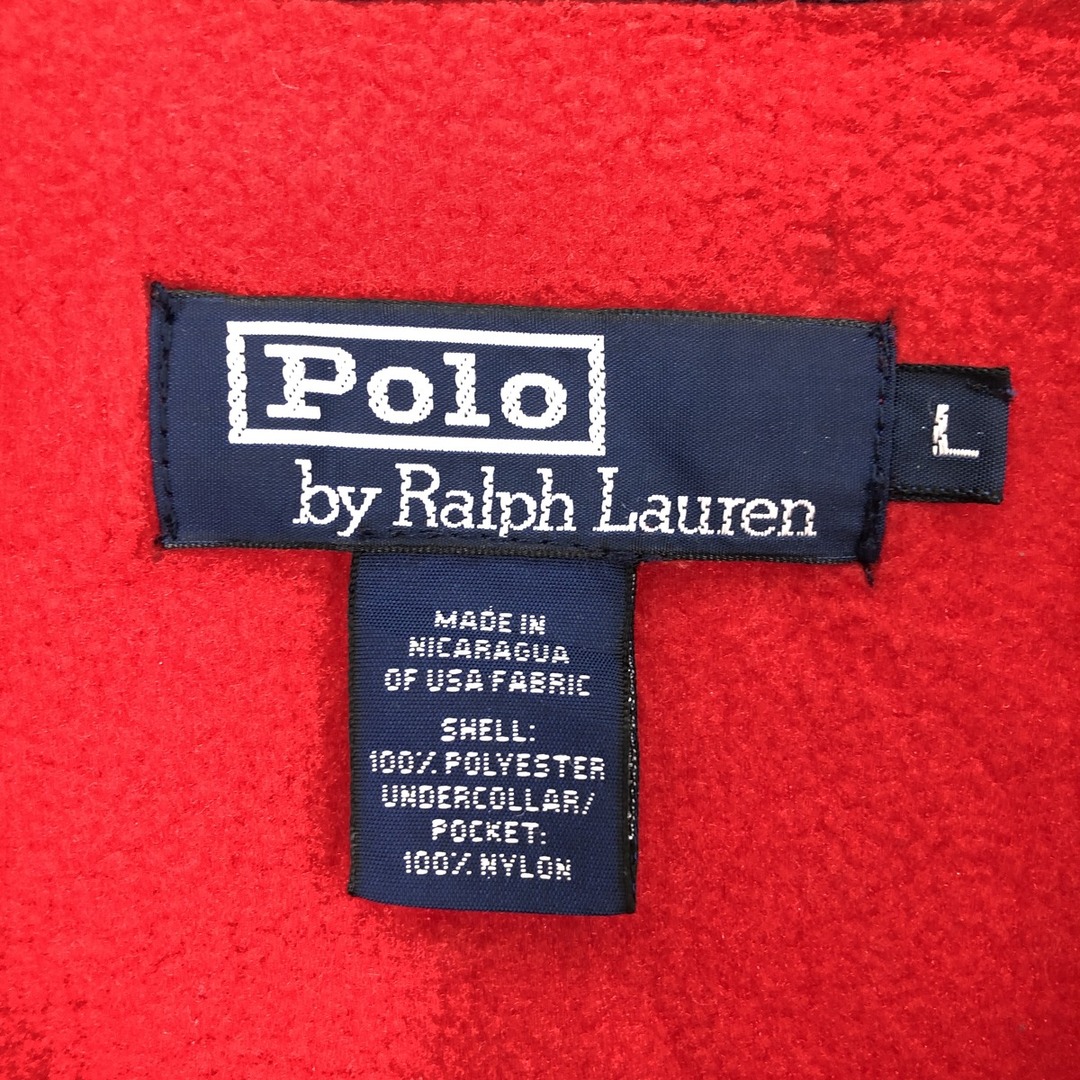 Ralph Lauren(ラルフローレン)の古着 ラルフローレン Ralph Lauren POLO by Ralph Lauren スイングトップタイプ 襟付き フリースジャケット メンズL /eaa405303 メンズのジャケット/アウター(その他)の商品写真