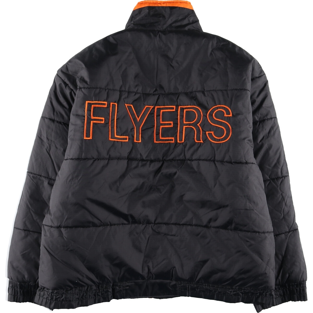 古着 PRO LAYER NHL PHILADELPHIA FLYERS フィラデルフィアフライヤーズ リバーシブル バック刺繍 中綿ジャケット メンズL /eaa393220 メンズのジャケット/アウター(ダウンジャケット)の商品写真