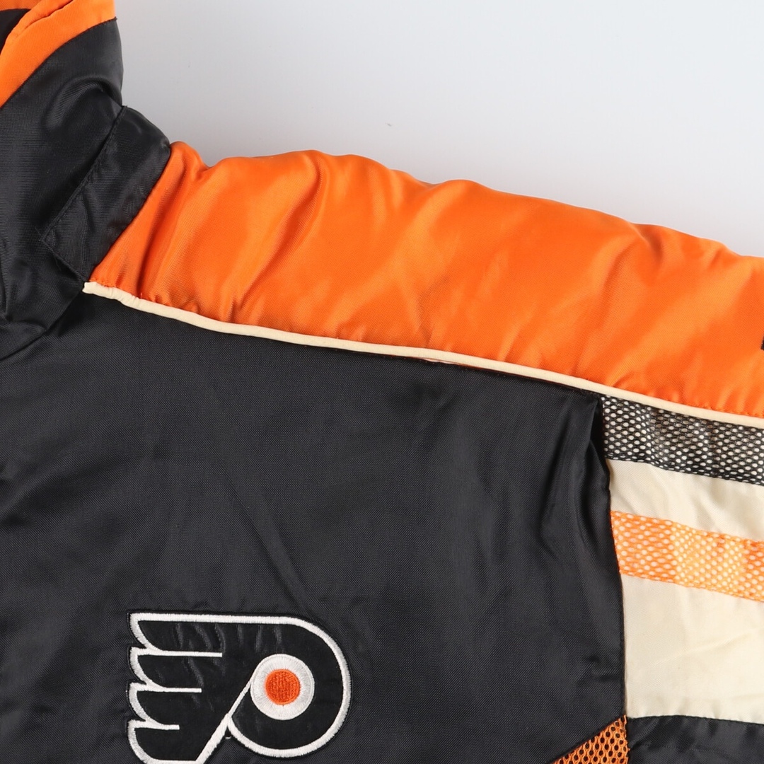 古着 PRO LAYER NHL PHILADELPHIA FLYERS フィラデルフィアフライヤーズ リバーシブル バック刺繍 中綿ジャケット メンズL /eaa393220 メンズのジャケット/アウター(ダウンジャケット)の商品写真