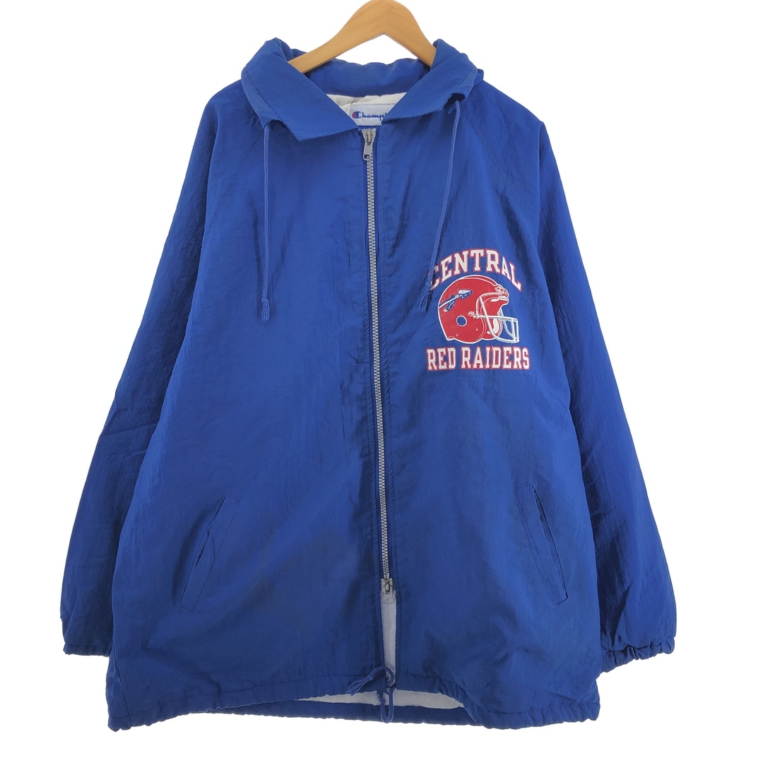 Champion(チャンピオン)の古着 チャンピオン Champion 両面プリント カレッジ 中綿ジャケット パファージャケット メンズL /evb003938 メンズのジャケット/アウター(ダウンジャケット)の商品写真