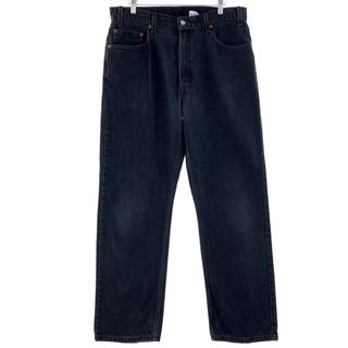 リーバイス(Levi's)の古着 90年代 リーバイス Levi's 505 REGULAR FIT STRAIGHT LEG ブラックデニム テーパードデニムパンツ メンズw36 ヴィンテージ /taa003833(デニム/ジーンズ)