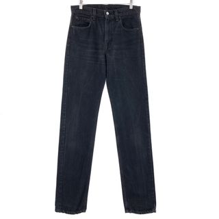 リーバイス(Levi's)の古着 90年代 リーバイス Levi's 505 REGULAR FIT STRAIGHT LEG ブラックデニム テーパードデニムパンツ USA製 メンズw31 ヴィンテージ /eaa380265(デニム/ジーンズ)