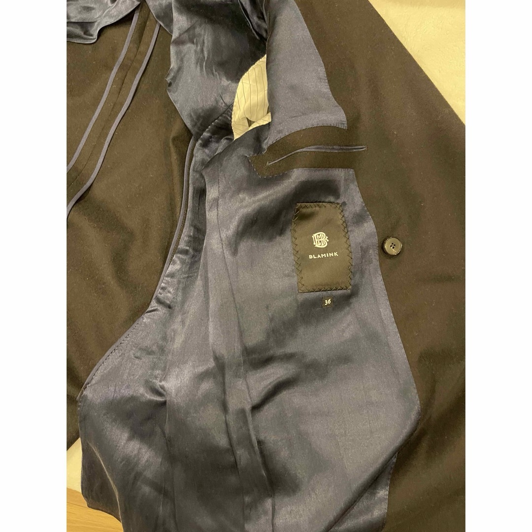 BLAMINK(ブラミンク)のBLAMINKブラックジャケット36 レディースのジャケット/アウター(テーラードジャケット)の商品写真