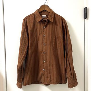 スティーブンアラン(steven alan)のSteven Alan シャツ ブラウン ストライプ BOLD FIT(シャツ)