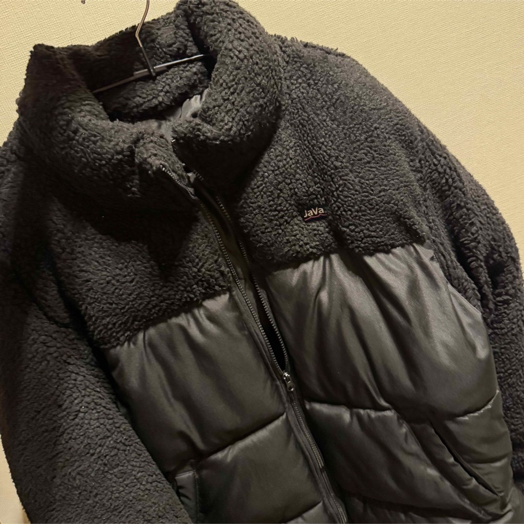ダウンジャケット 黒 Javaコラボ 美品 レディースのジャケット/アウター(ダウンジャケット)の商品写真
