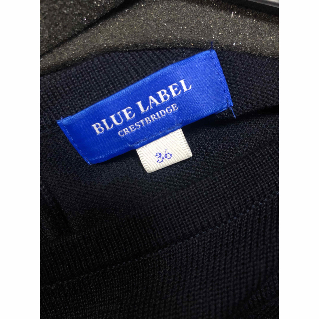 BLUE LABEL CRESTBRIDGE(ブルーレーベルクレストブリッジ)のBLUE LABEL CRESTBRIDGE ニットワンピース レディースのワンピース(ひざ丈ワンピース)の商品写真