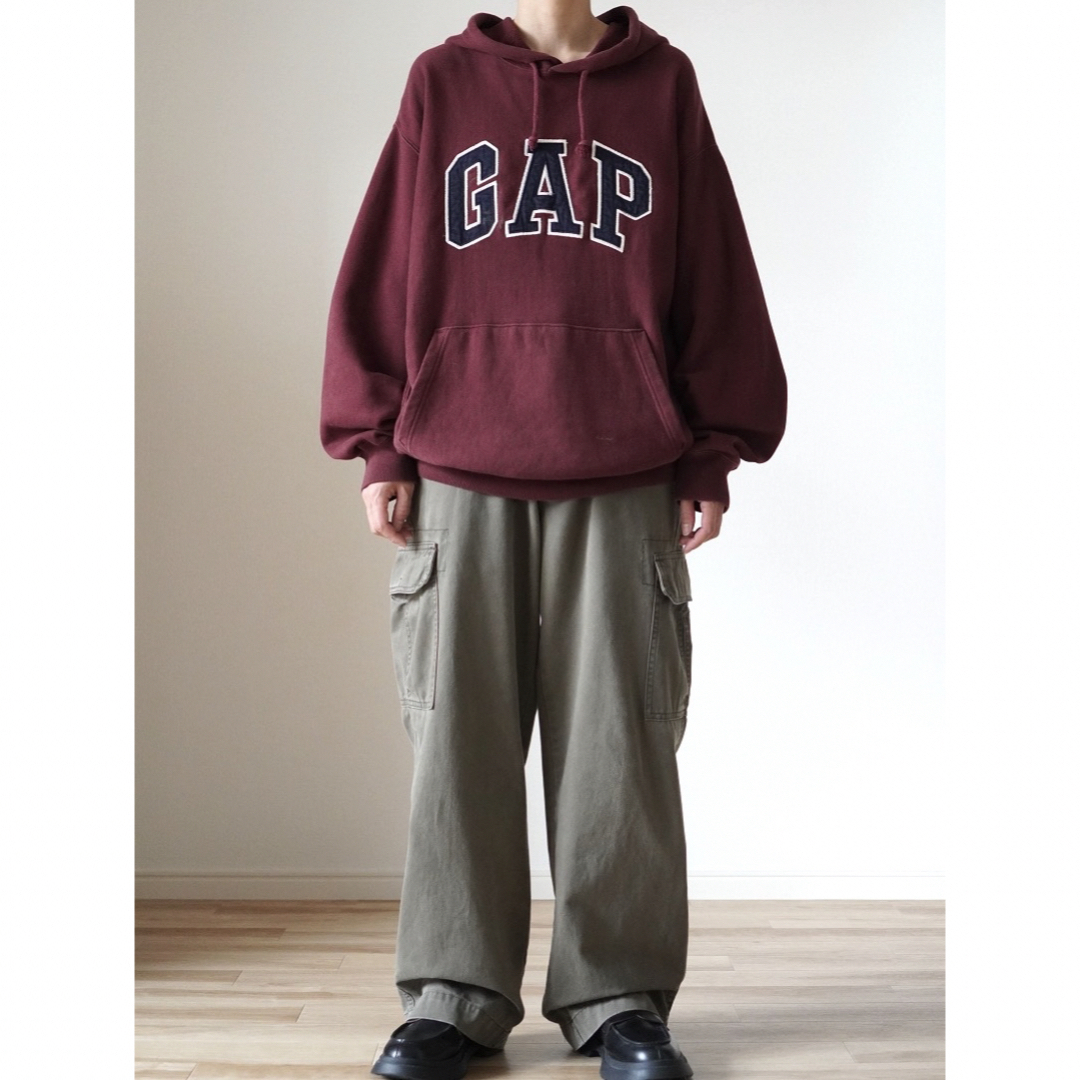 80s〜 old gap orversize カットソー ポケt 紺ダグ