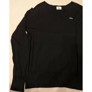 ラコステ(LACOSTE)のラコステ　lacoste ニット　コットン　サイズ5  vネック　L〜XL(ニット/セーター)