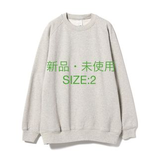 コモリ(COMOLI)の【COMOLI】23aw コットン 吊裏毛 クルーネック(スウェット)