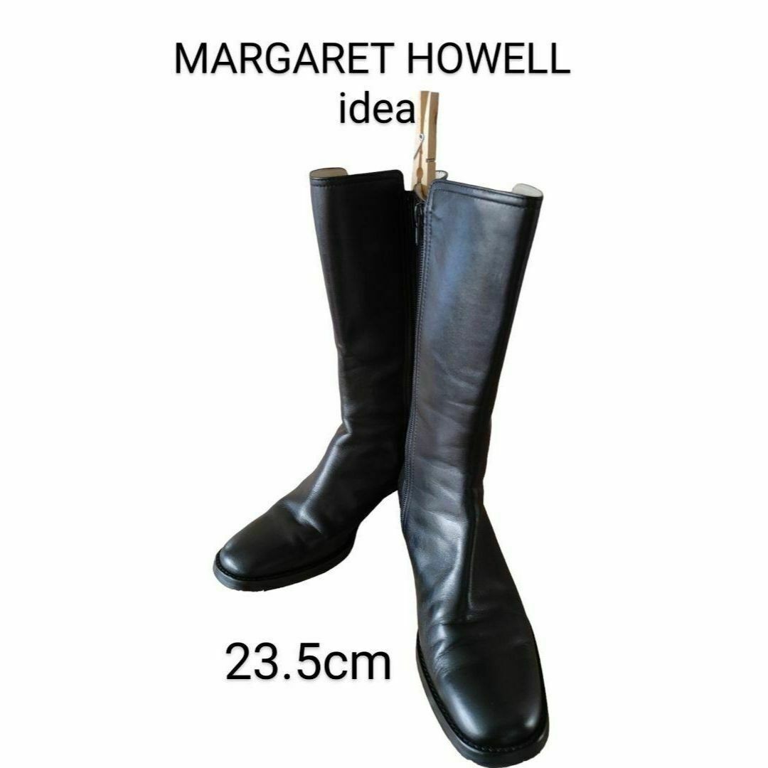 MARGARET HOWELL - 美品！MARGARET HOWELL idea 黒本革 ロングブーツ ...