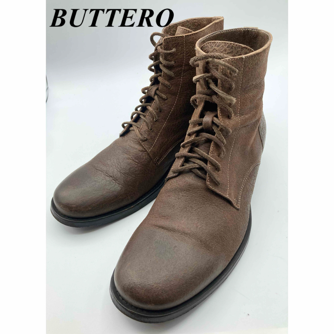 BUTTERO(ブッテロ)のシューバック袋付き　BUTTERO レースアップレザーブーツ メンズの靴/シューズ(ブーツ)の商品写真