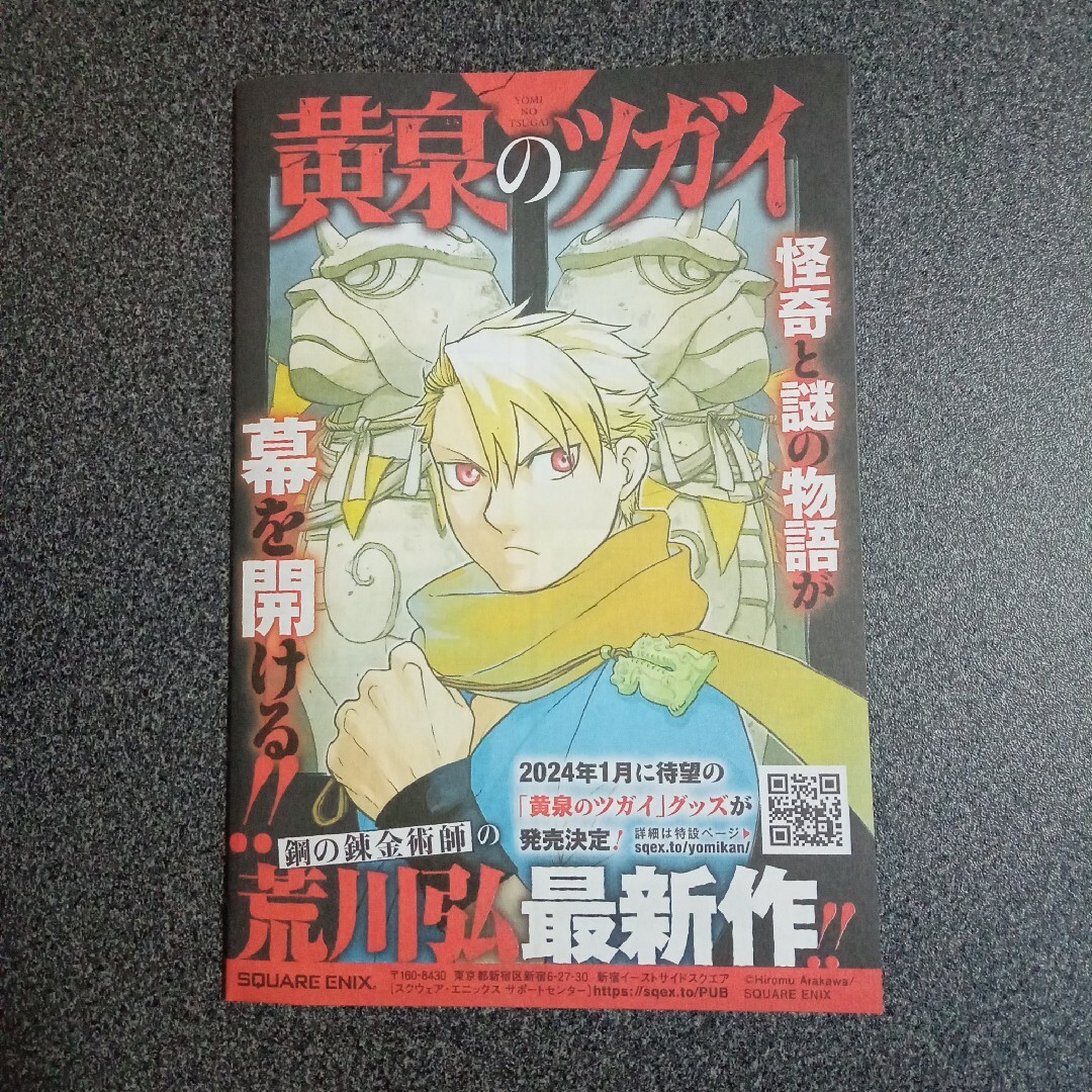 黄泉のツガイ　1話　試し読み　冊子 チラシ　黄泉のツガイ鋼の錬金術師荒川弘最新作 エンタメ/ホビーの漫画(その他)の商品写真