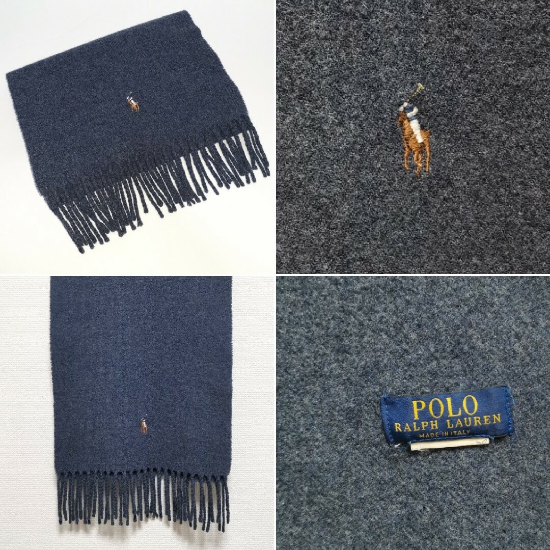 POLO RALPH LAUREN(ポロラルフローレン)のPolo Ralph Lauren ポロ ラルフ ローレン マフラー イタリア製 レディースのファッション小物(マフラー/ショール)の商品写真