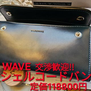 限定 ワイルドスワンズ wave ウエイブ シェルコードバン CORDOVAN(長財布)