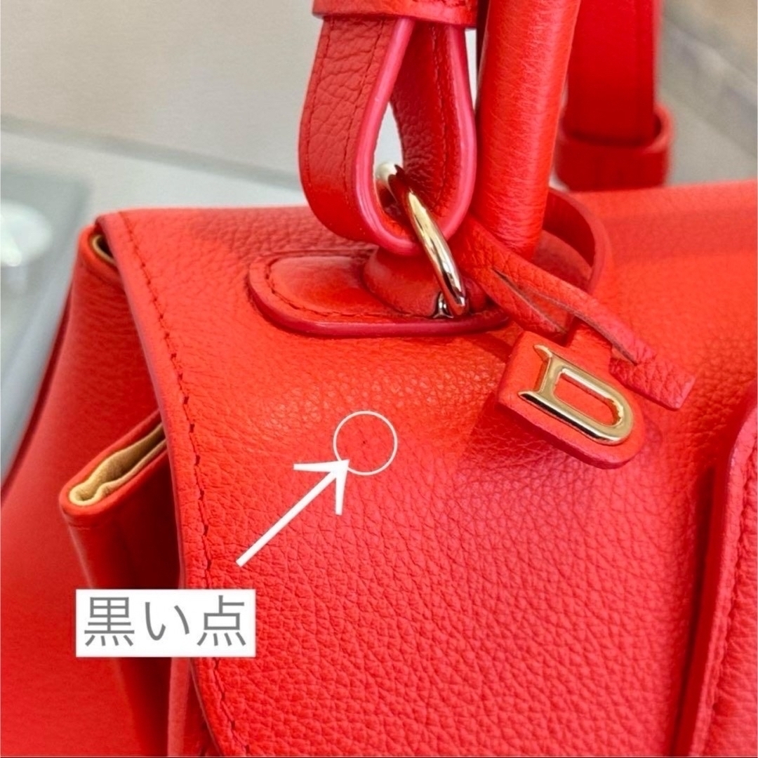 DELVAUX(デルヴォー)のデルヴォー(Delvaux) ブリヨン ミニ 2WAY ハンドバッグ レッド レディースのバッグ(ショルダーバッグ)の商品写真