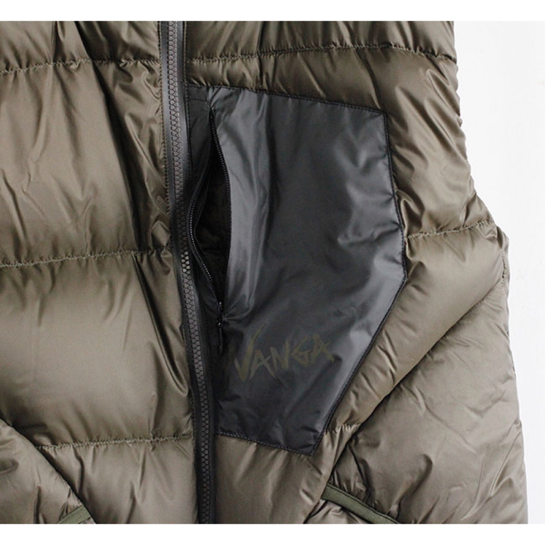 NANGA(ナンガ)のNANGA ナンガ　MAZENO RIDGE VEST カーキ　M メンズのジャケット/アウター(ダウンベスト)の商品写真