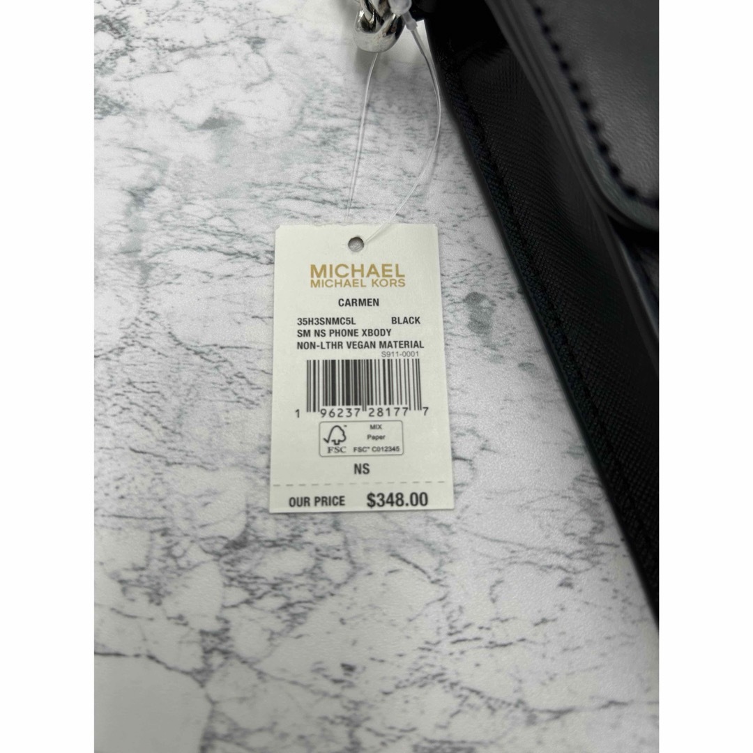 Michael Kors(マイケルコース)のマイケルコース　スマホ ショルダーバッグ ブラック シルバー レディースのバッグ(ショルダーバッグ)の商品写真