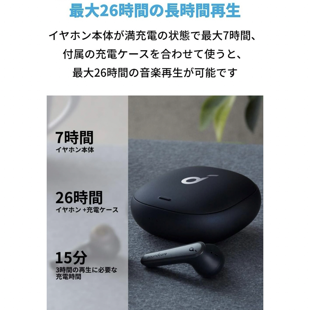 soundcore(サウンドコア)のsoundcore LIBERTY AIR 2 PRO BLACK スマホ/家電/カメラのオーディオ機器(ヘッドフォン/イヤフォン)の商品写真