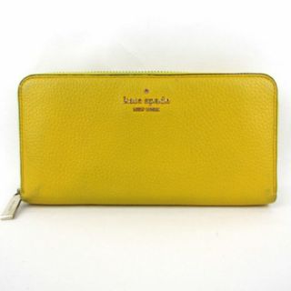 ケイトスペードニューヨーク(kate spade new york)のケイトスペード 長財布 レザー ラウンドファスナー 小銭入れあり ブランド ロングウォレット レディース イエロー Kate Spade(財布)