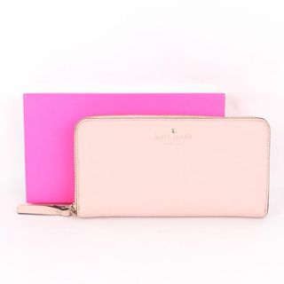 ケイトスペードニューヨーク(kate spade new york)のケイトスペード 長財布 レザー ラウンドファスナー 小銭入れあり ブランド ロングウォレット レディース ピンク Kate Spade(財布)