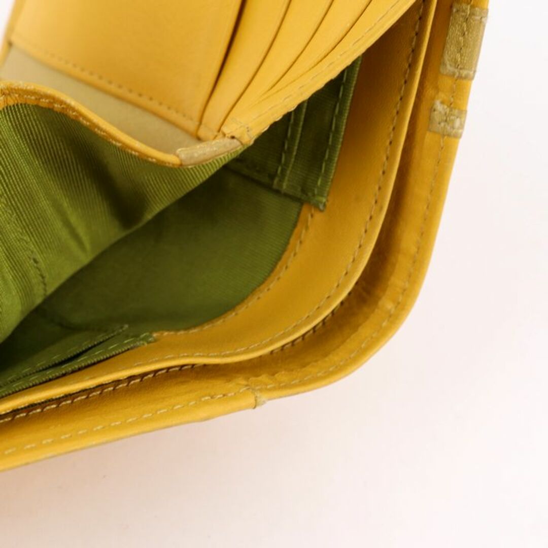 Sybilla(シビラ)のシビラ 二つ折り財布 レザー 小銭入れあり ブランド ウォレット レディース イエロー Sybilla レディースのファッション小物(財布)の商品写真