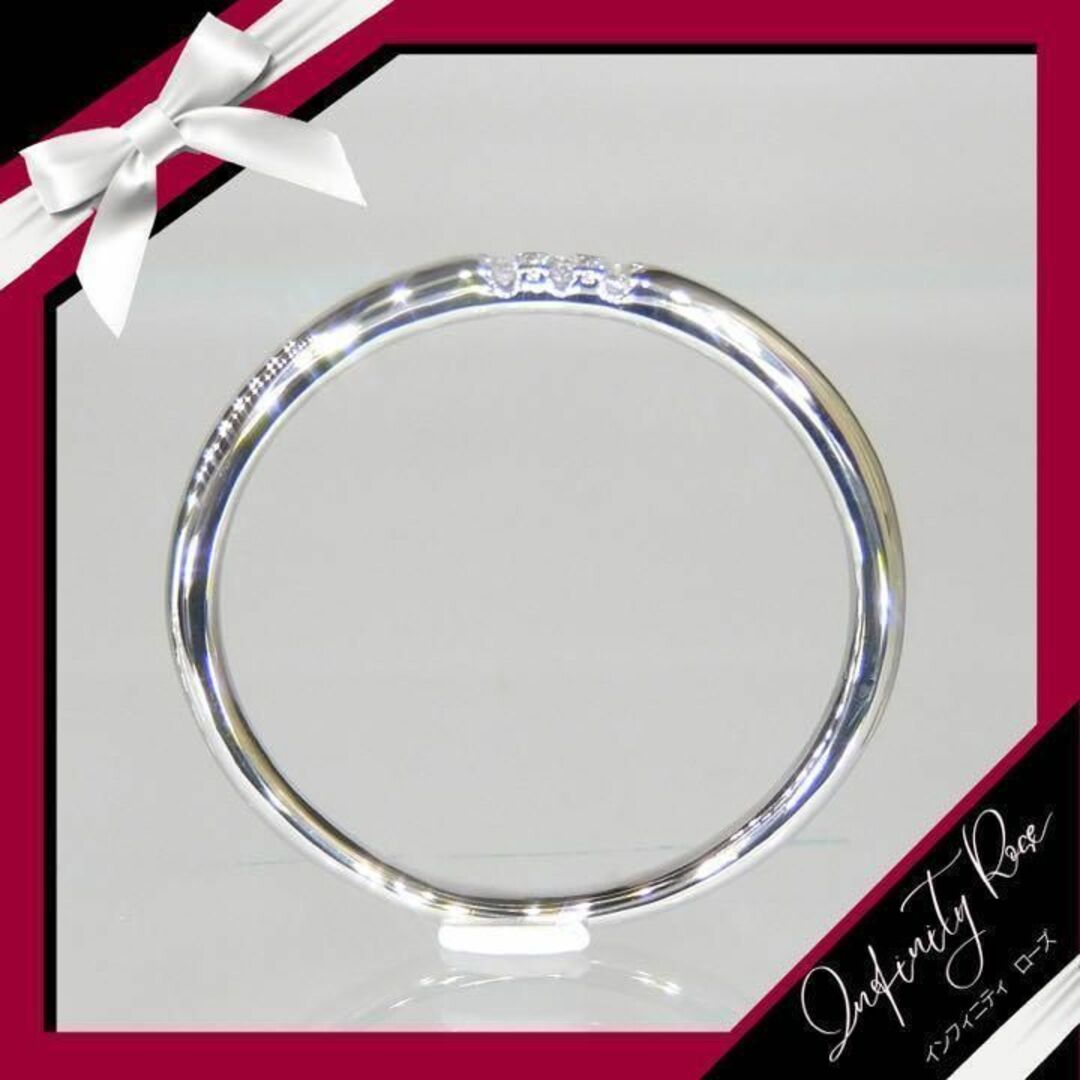 （R010S）19号　18KGPシルバーのシンプル3粒細リング大人の指輪　リング レディースのアクセサリー(リング(指輪))の商品写真