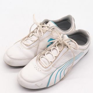 プーマ(PUMA)のプーマ スニーカー ローカット 靴 シューズ 白 レディース 24.5cmサイズ ホワイト PUMA(スニーカー)