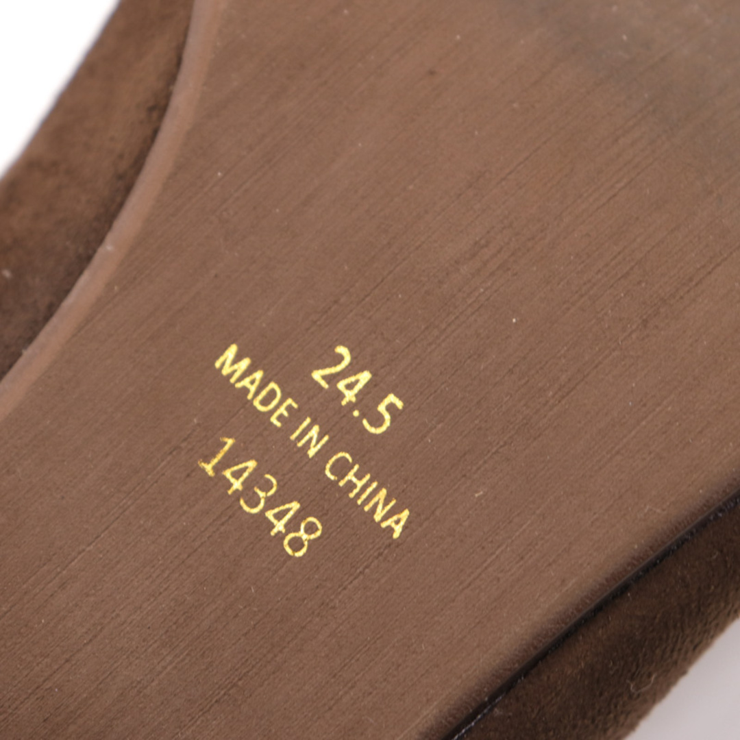 メヌエ パンプス 未使用 靴 シューズ レディース 24.5cmサイズ ブラウン Menue レディースの靴/シューズ(ハイヒール/パンプス)の商品写真
