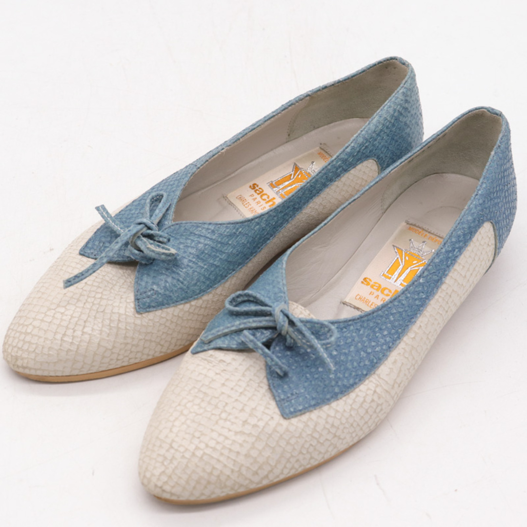 サシャ パンプス ローヒール 靴 シューズ 白 レディース 36サイズ ホワイト sacha レディースの靴/シューズ(ハイヒール/パンプス)の商品写真