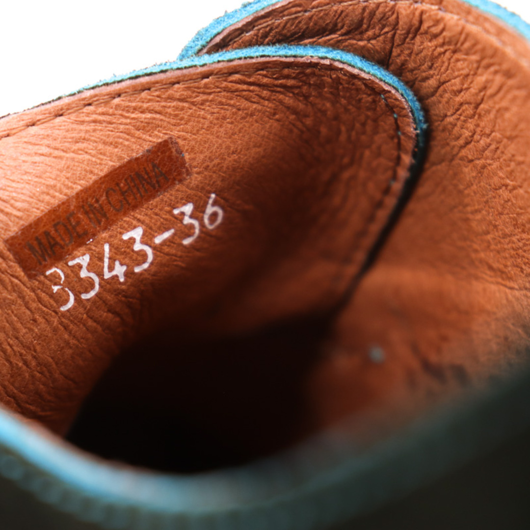 キスコ ドレスシューズ レースアップ シューズ 靴 レディース 36サイズ グリーン KISCO レディースの靴/シューズ(ローファー/革靴)の商品写真