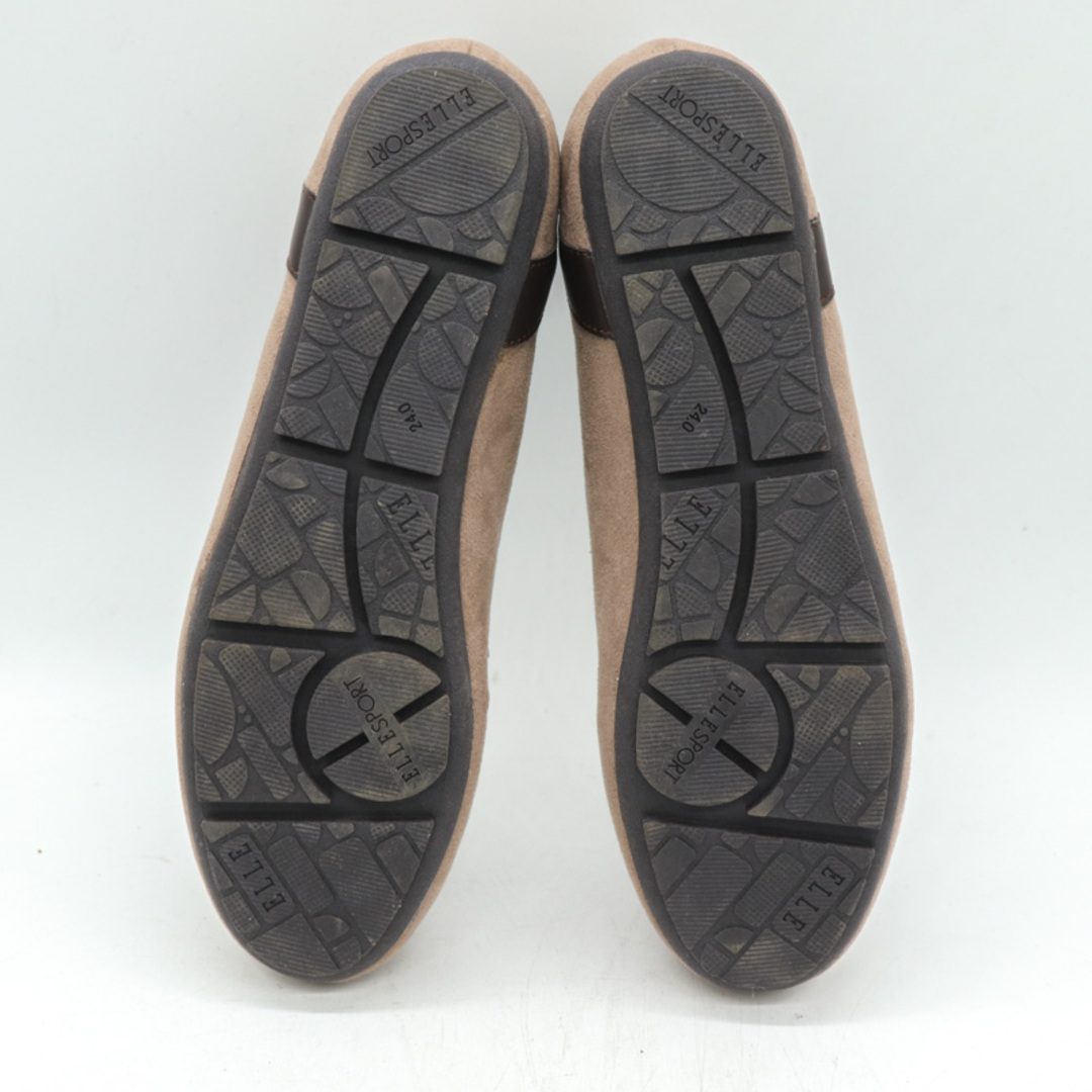 ELLE(エル)のエル モカシン ローファー シューズ 靴 レディース 24cmサイズ ベージュ ELLE レディースの靴/シューズ(スリッポン/モカシン)の商品写真