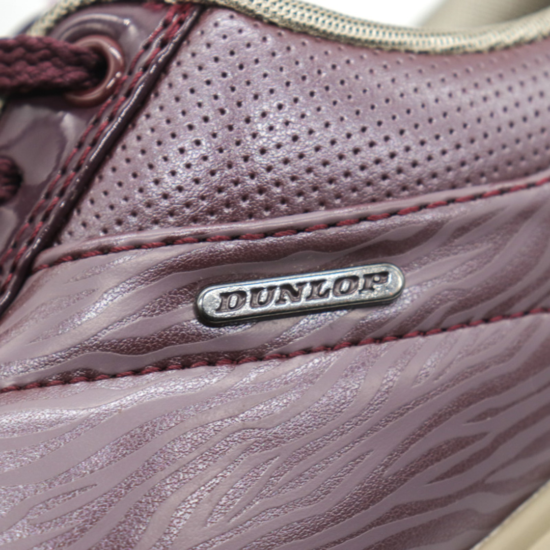 ダンロップ スニーカー ウォーキングシューズ 幅広 4E 靴 シューズ  レディース 23.5cmサイズ パープル DUNLOP レディースの靴/シューズ(スニーカー)の商品写真