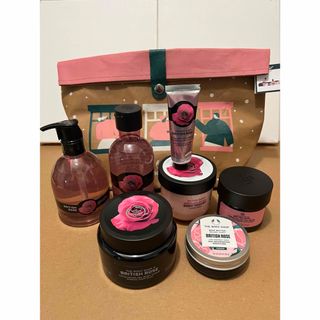 ザボディショップ(THE BODY SHOP)の新品未使用 ザボディショップ ブリティッシュローズ  ボディ&フェイス8点セット(ボディローション/ミルク)