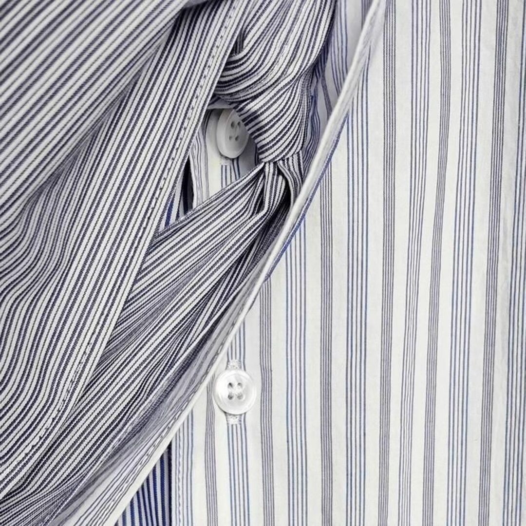 Yohji Yamamoto(ヨウジヤマモト)のCRAZY STRIPE SWITCHING BOW COLLAR SHIRT レディースのトップス(シャツ/ブラウス(長袖/七分))の商品写真