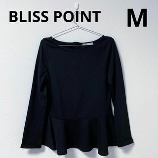 グローバルワーク(GLOBAL WORK)の⚫︎BLISS POINT●ペプラムトップス Ｍ(カットソー(長袖/七分))