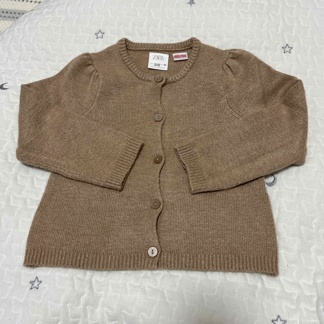 ZARA KIDS(ザラキッズ)のZARA ニットカーディガン 92cm キッズ/ベビー/マタニティのキッズ服女の子用(90cm~)(カーディガン)の商品写真