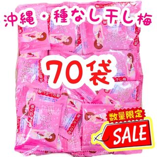 ㊗️SALE・人気商品㊗️沖縄・甘ずっぱいの好き(種なし・７０袋入)・梅菓子(菓子/デザート)