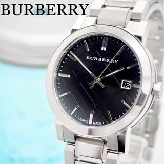 バーバリー(BURBERRY)の676 BURBERRY バーバリー時計　メンズ腕時計　箱付き　ノバチェック(腕時計(アナログ))
