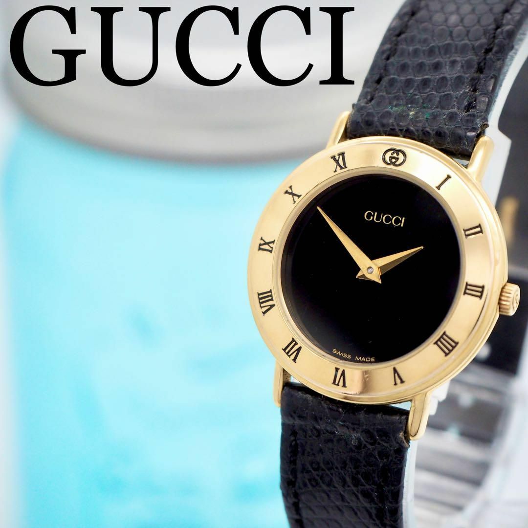 Gucci - 600 GUCCI グッチ時計 レディース腕時計 ブラック ...