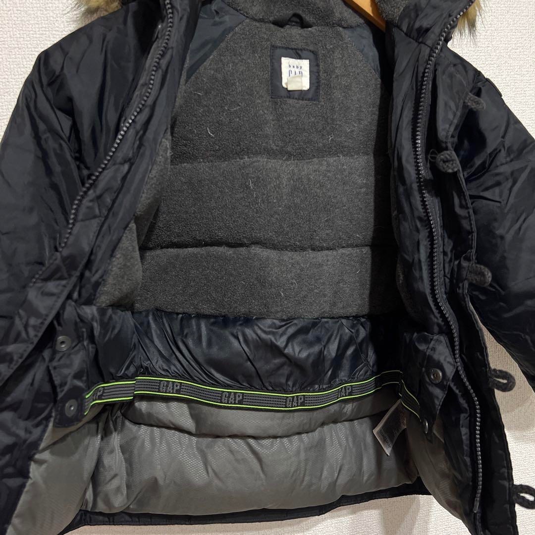 GAP(ギャップ)のGAP キッズ　ダウンコート　モッズコート　ブラック　110cm キッズ/ベビー/マタニティのキッズ服男の子用(90cm~)(コート)の商品写真